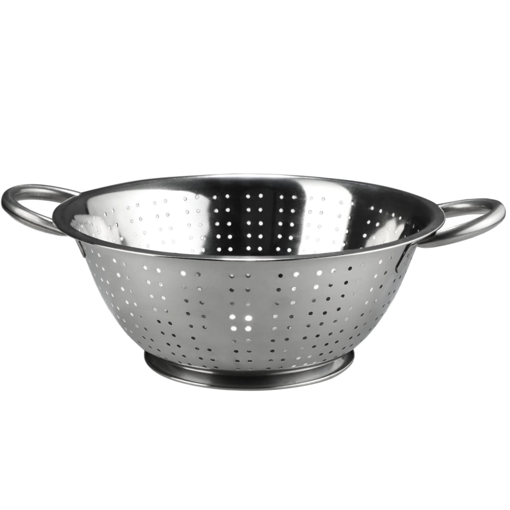 Scolapasta KADAX in metallo con manici, grande, 30 cm.