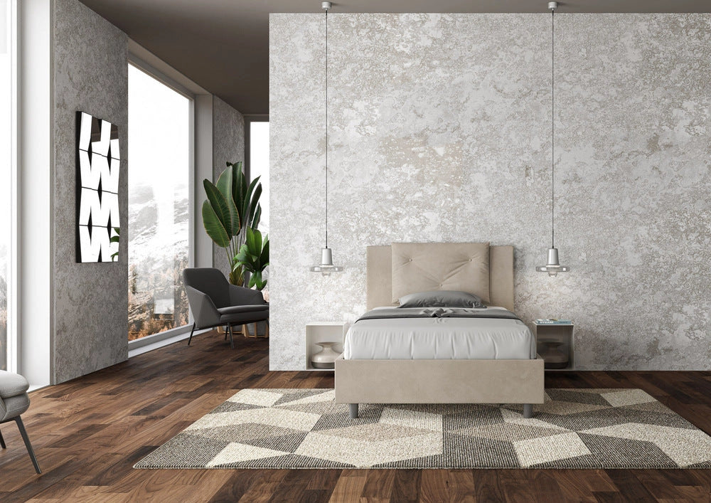Letto Singolo 90x190 cm Senza Rete Appia Sabbia