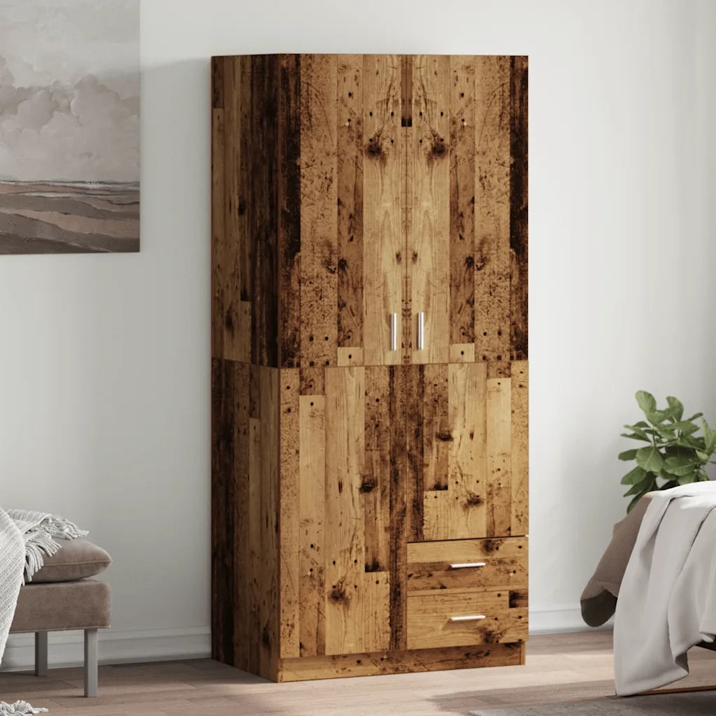 Armadio Legno Antico 80x52x180 cm in Truciolato CFW9052302
