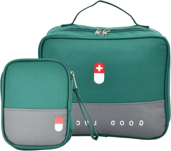 Kit di pronto soccorso in borsa portatile, impermeabile, 2 pezzi