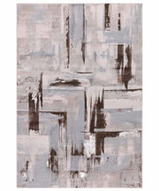 Tappeto NEVADA 9160 grigio e marrone cm.240x340 disegno astratto moderno