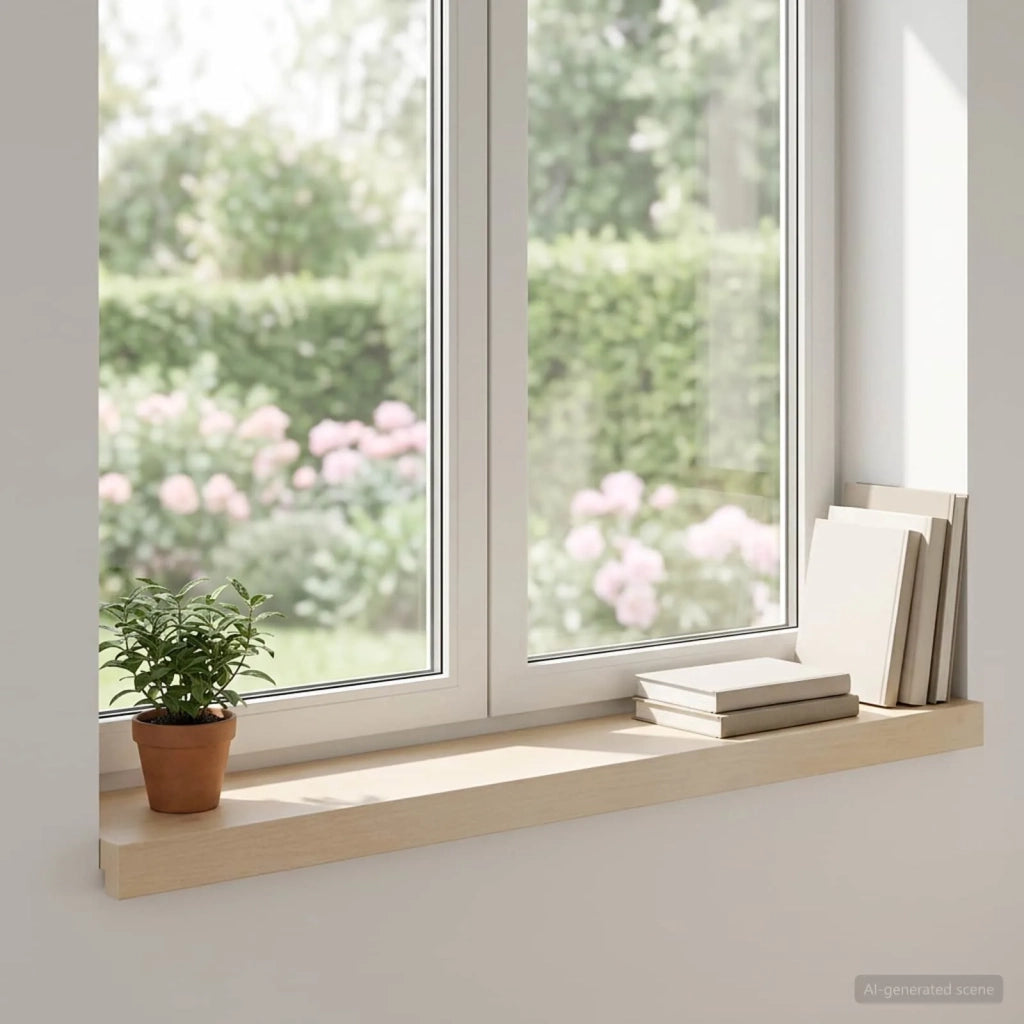 Soglie per finestre 2 pz Bianco 90 x 15 x 2 cm 42049890