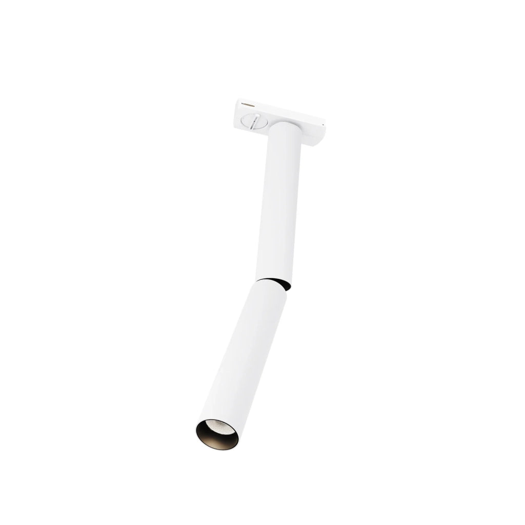 Maytoni faretto moderno UNITY Focus Dual 1 luce LED integrato bianco alluminio
