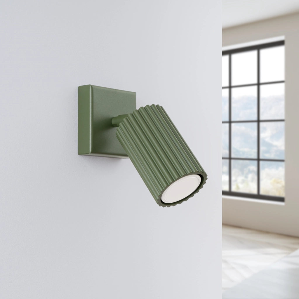 Lampada da parete KARBON verde oliva
