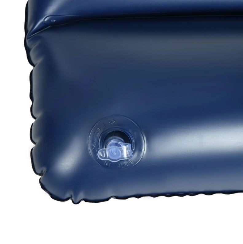 Materasso gonfiabile matrimoniale blu 203x152x22 cm con pompa