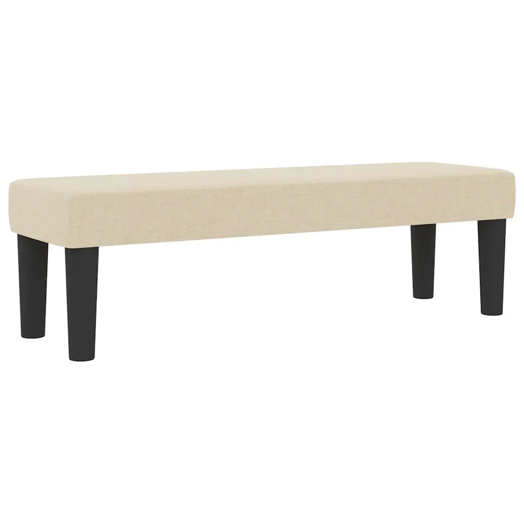 Letto a molle con materasso Crema 180 x 200 cm Tessuto