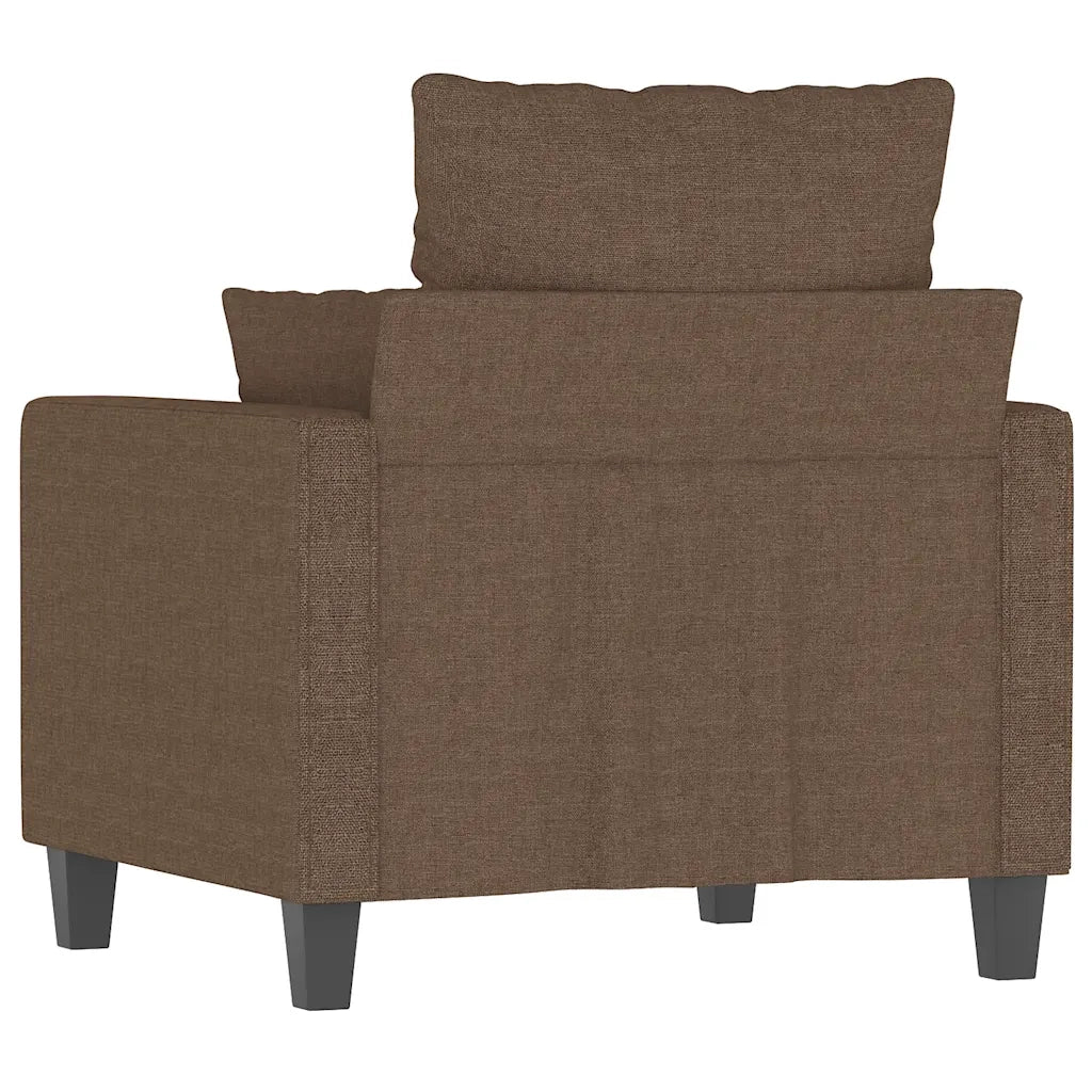 Poltrona | Sedia Relax Marrone 60 cm in Tessuto