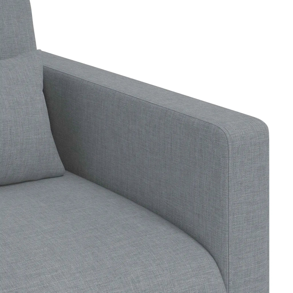 Set di divani 2 pcs Grigio chiaro 139 x 78 x 80 cm Tessuto 3407493