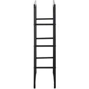 Portalegna in acciaio nero resistente fino a 97 kg, 60x25x100 cm
