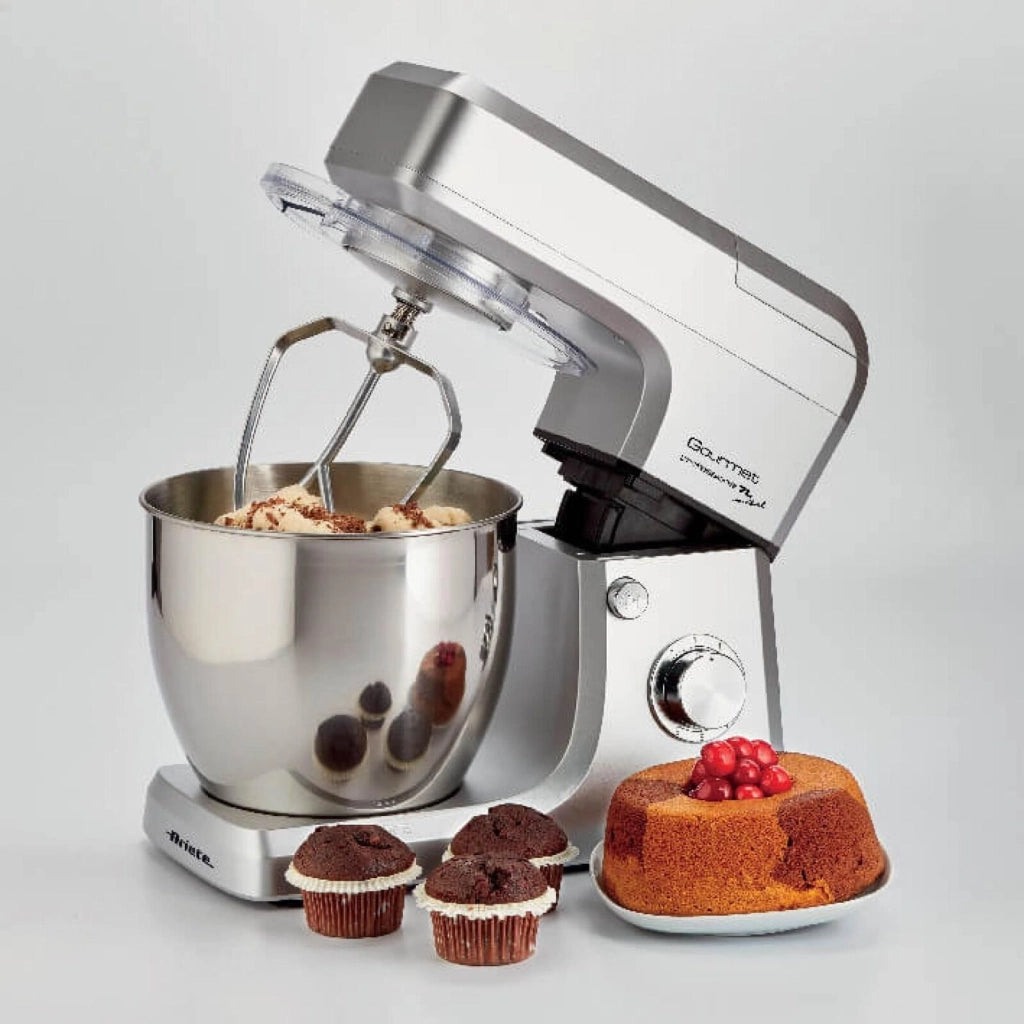 Ariete 00C159810AR0 Gourmet Professional Impastatrice Planetaria con Frullatore 7L 1200W 6 velocita' colore Metal