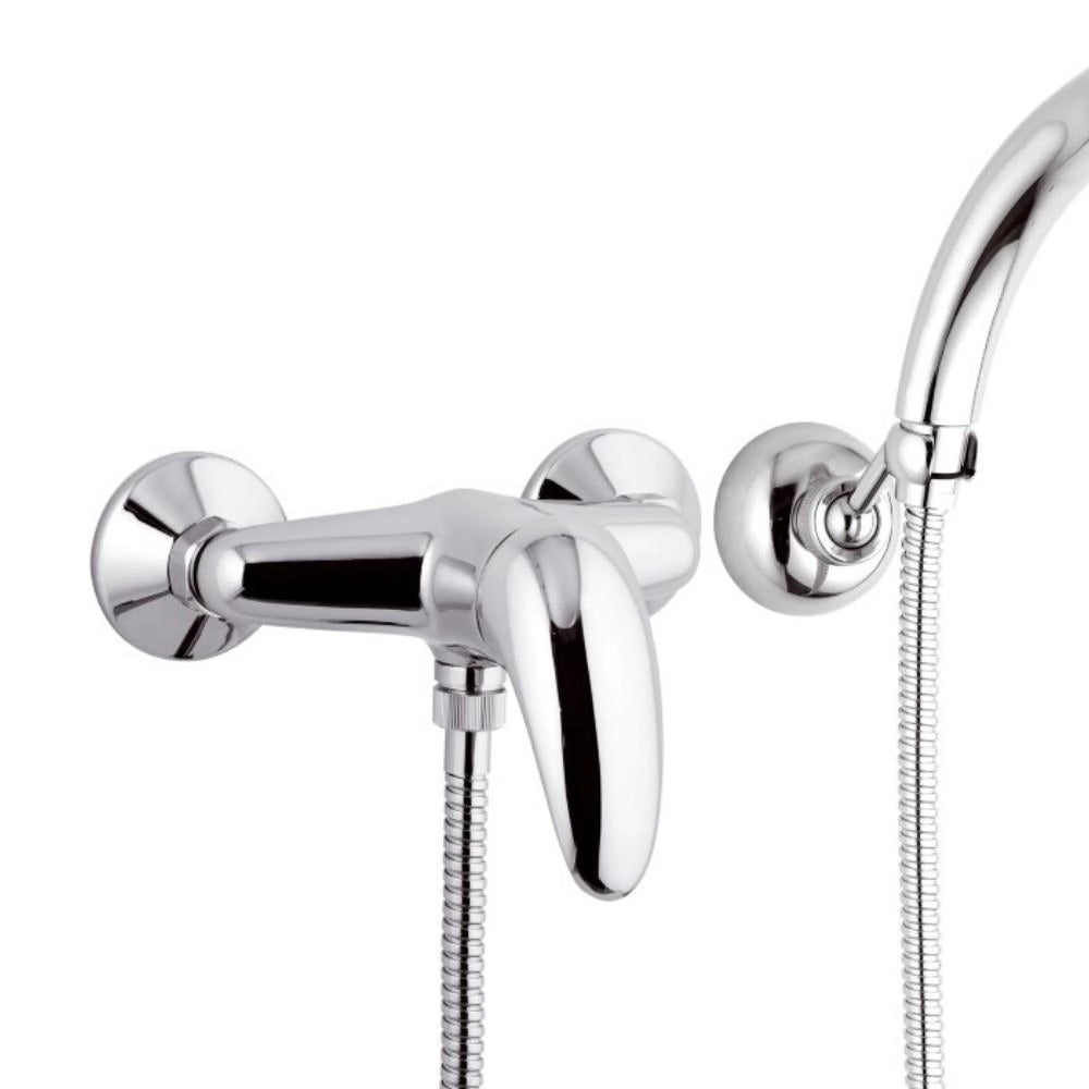 Rubinetto esterno doccia con doccia duplex e leva frontale - serie ten