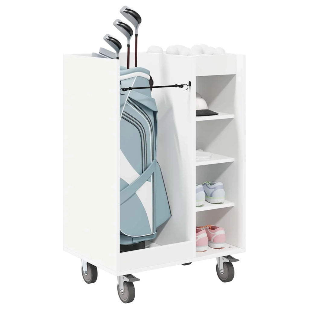 Armadio per Golf con ruota Tinta unita Bianco 65 x 45 x 98 cm CFW2531407
