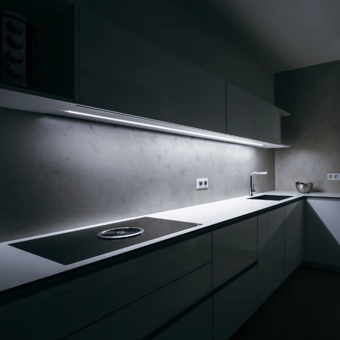 Profilo alluminio optonica 5183 per strisce led 10mm grigio 2m