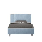 Letto 1 Piazza e Mezzo 130x210 cm con Rete Antea Azzurro