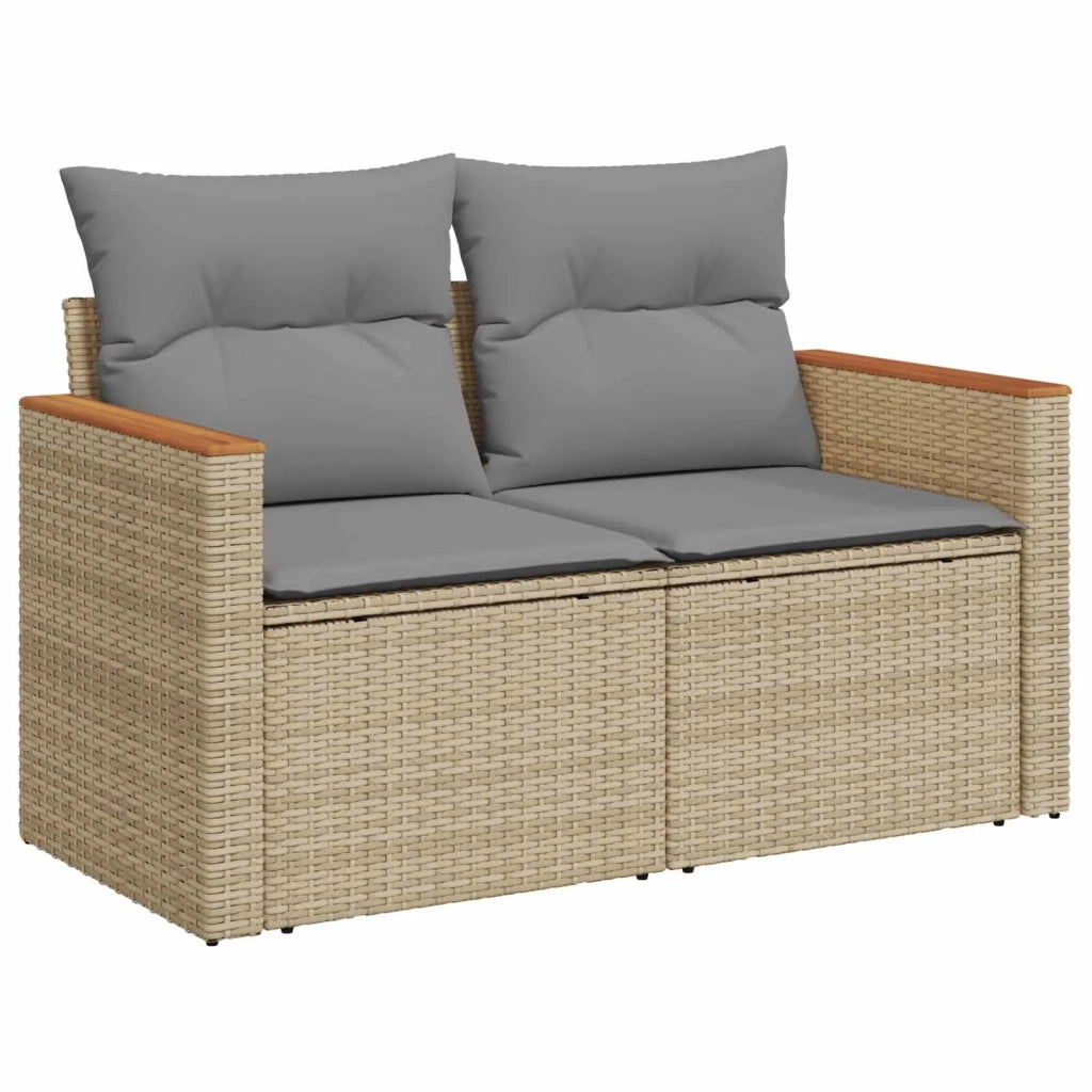 Set di divani 6 pz Beige e Grigio Chiaro 3447629