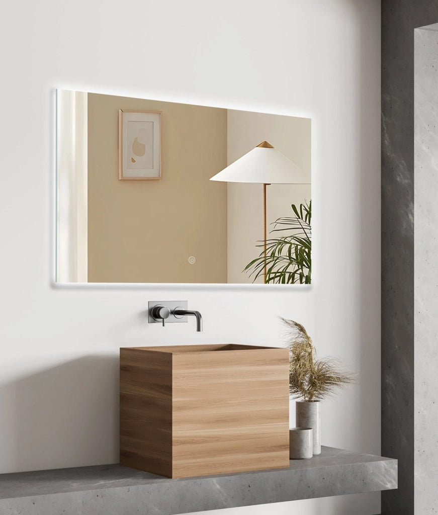 Specchio LED Delta 60x70 cm vetro