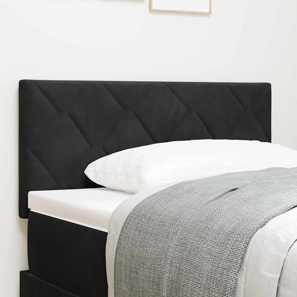 Testiera | Testata LED Nero 90 cm Velluto