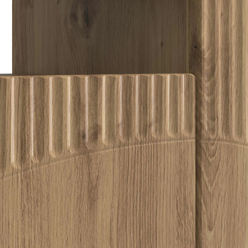 Mobile TV LED Rovere Artigianale Legno ingegnerizzato 897354