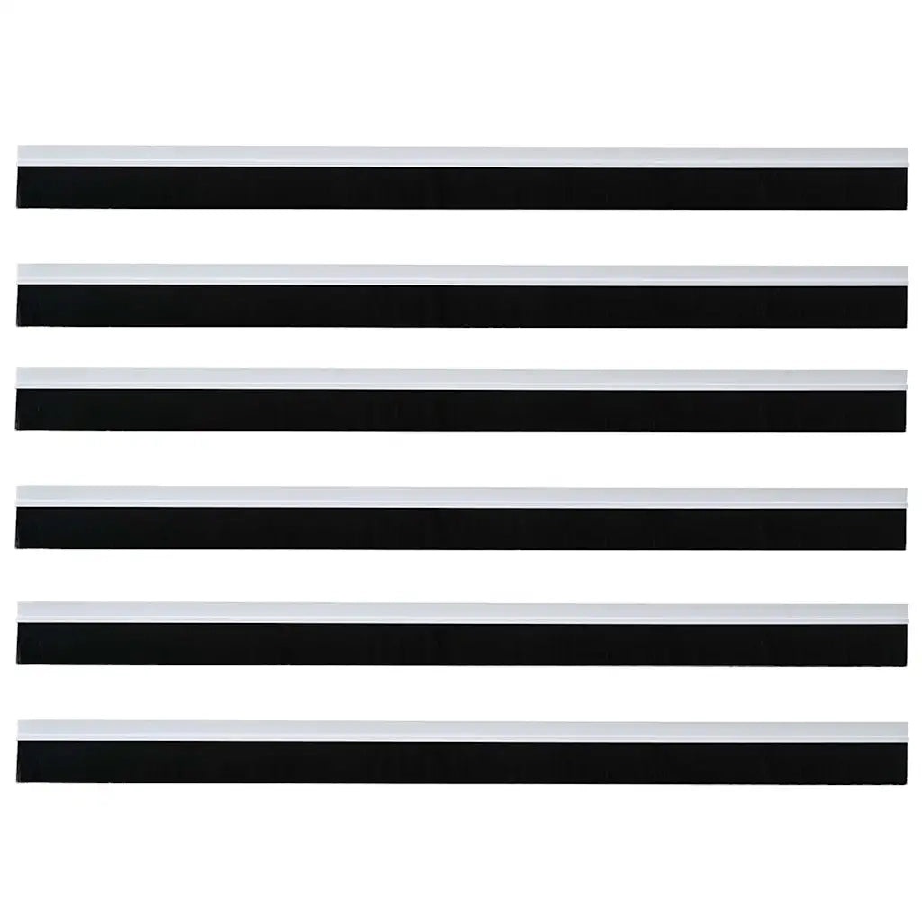Spazzole per porte autoadesive 6 pz Bianco 100 cm CFW2297460