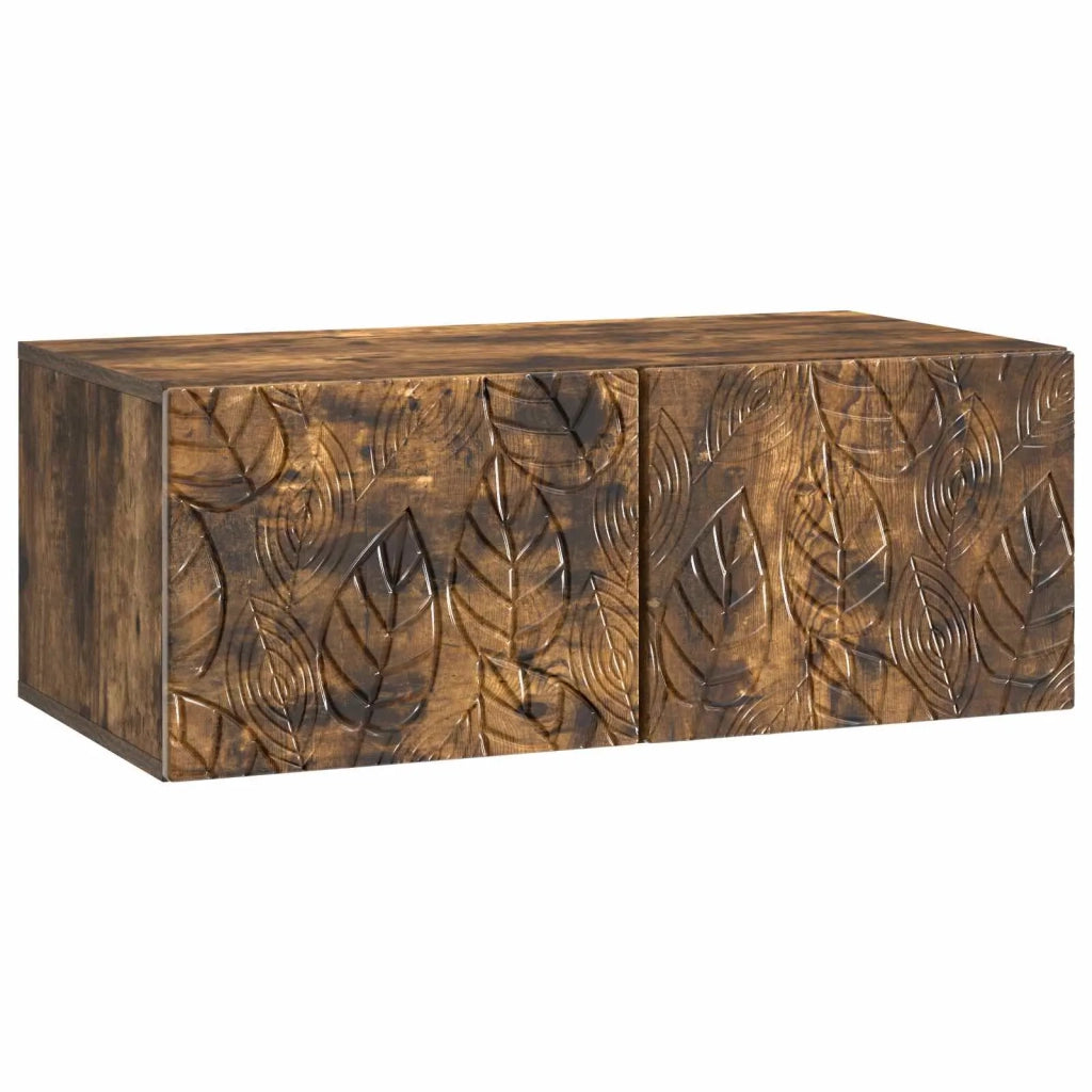 Mobile Porta TV da Muro 59,5 x 31 cm Rovere Fumo 898880