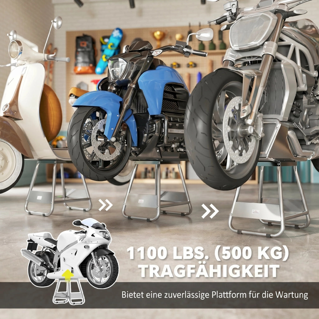 Supporto per Moto Universale ¨C zephmum ¨C Grigio Acciaio 500kg