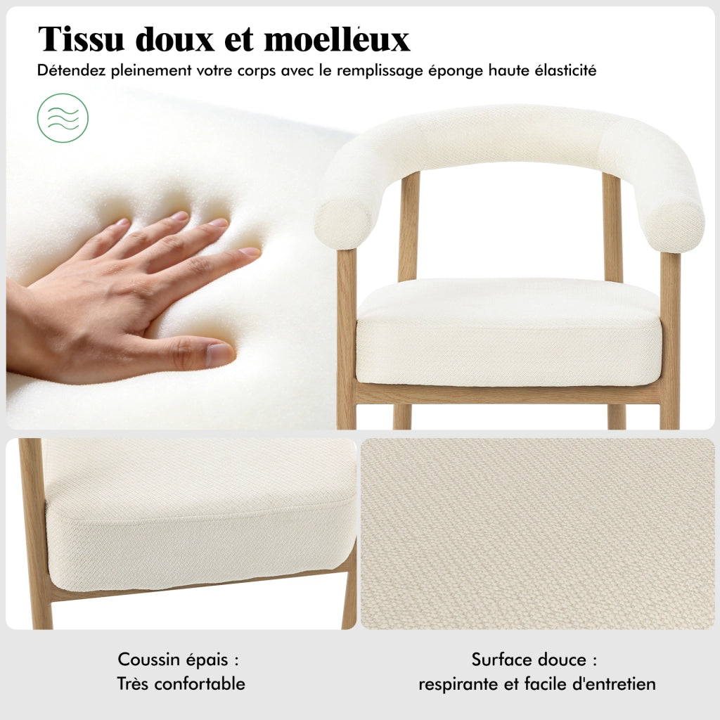 Set 6 Sedie da Pranzo Imbottite con Struttura in Metallo ¨C MINIMAL ¨C Design Moderno