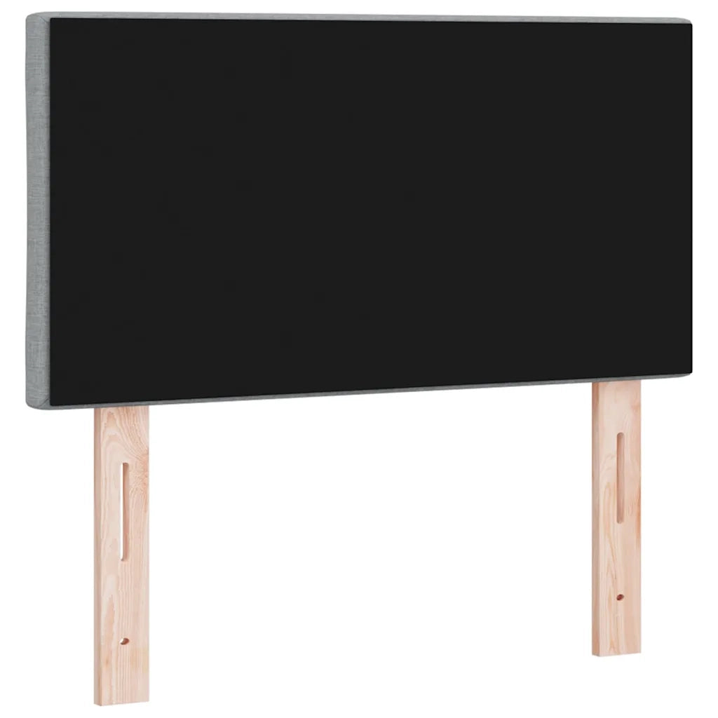 Testiera | Testata LED Grigio chiaro 80 cm Tessuto