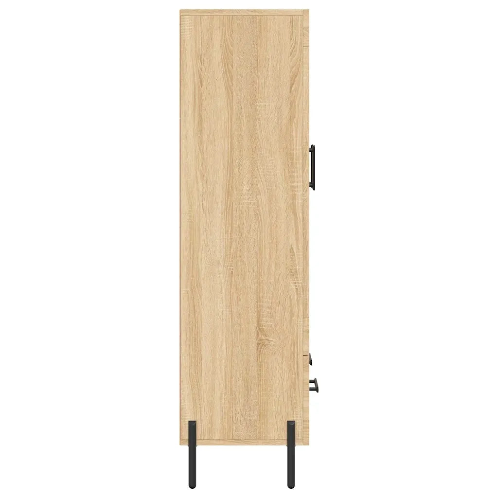 Credenza-Buffet-Armadio da cucina Rovere Sonoma 69,5x31x115 cm in Legno Multistrato 702186