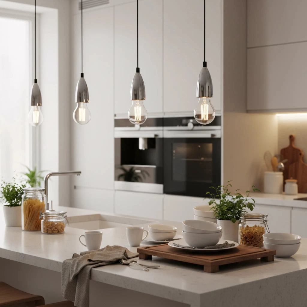 Lampada Da Soffitto Pensile Montatura Chrome APP358-1CP
