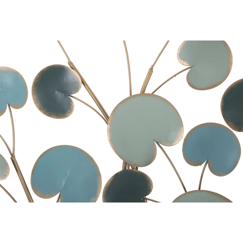 Decorazione in Metallo 3D Albero 5, Blu, Metallo, 89x2,5x90 cm