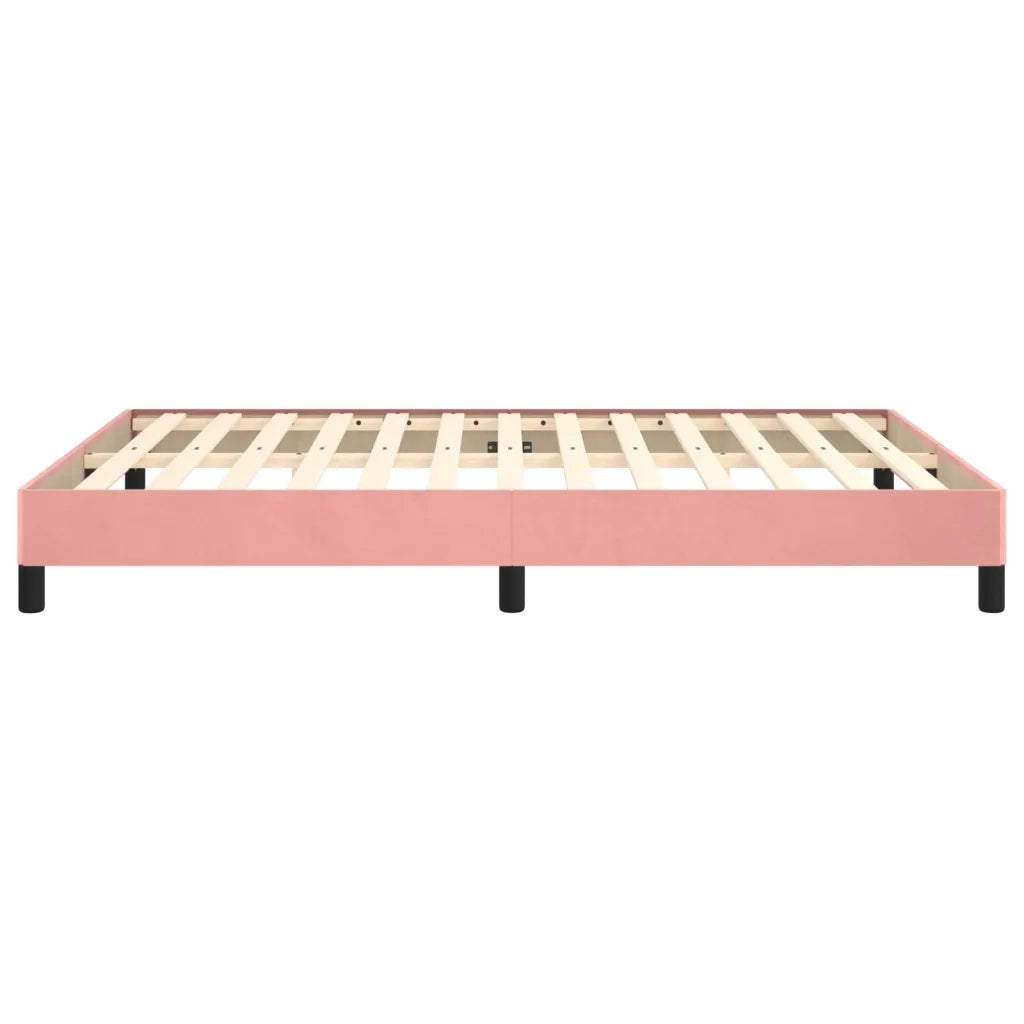 Giroletto-Struttura Letto Rosa 140x190 cm in Velluto 920715
