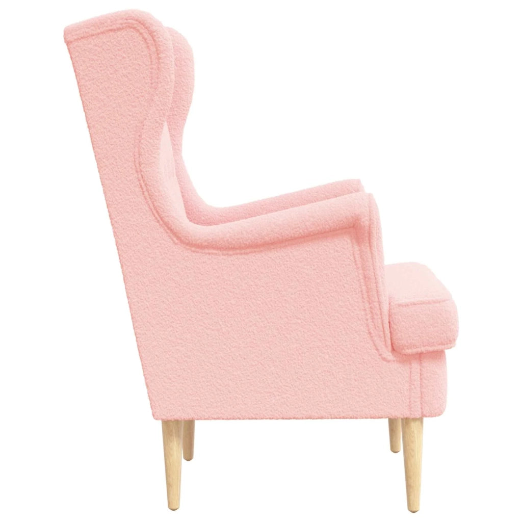 Poltrona Rosa Bouclé 42029892