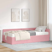 Struttura Letto Angolare con Materasso 2 pcs Grigio Velluto 3393637