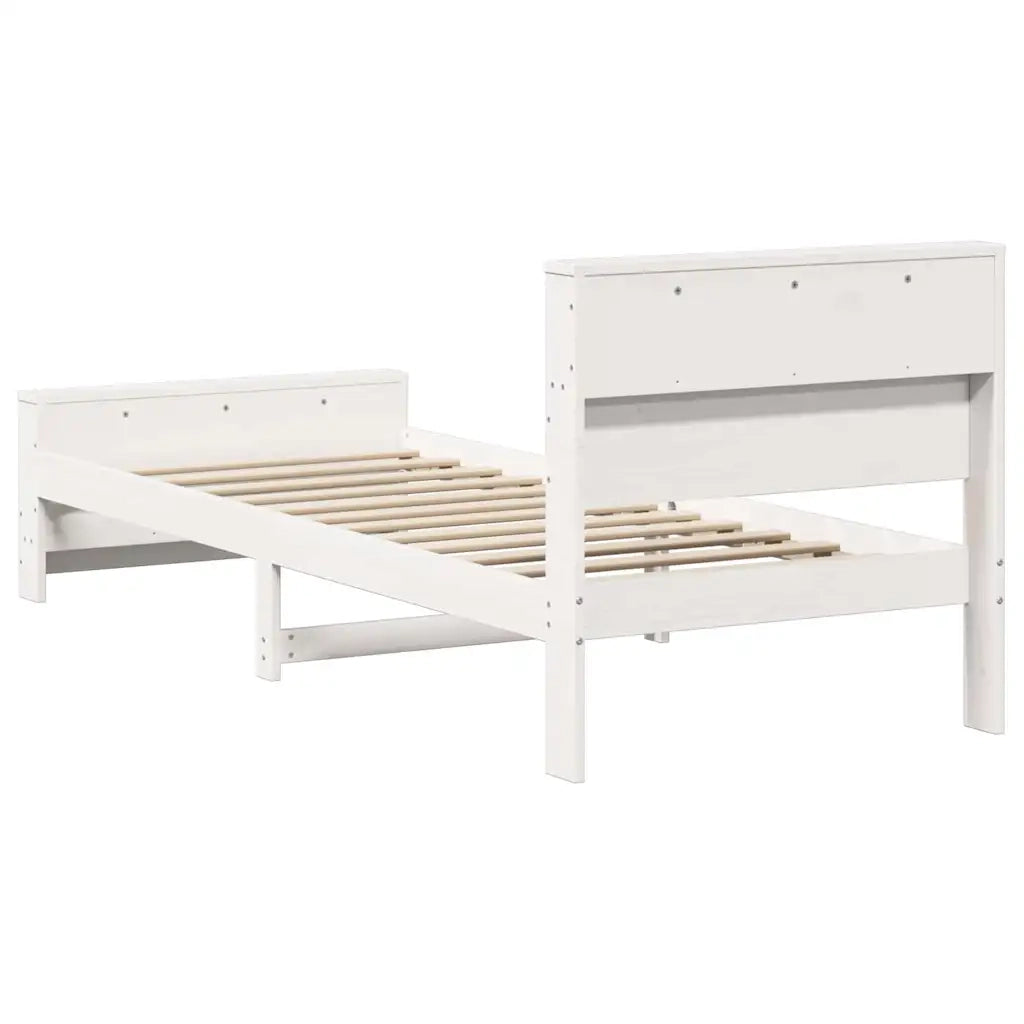 Struttura del letto Bianco 90 x 200 cm Legno multistrato