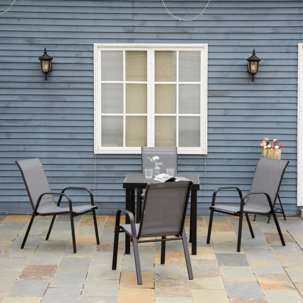 Sedie da Giardino Impilabili ¨C Minimal ¨C Grigio