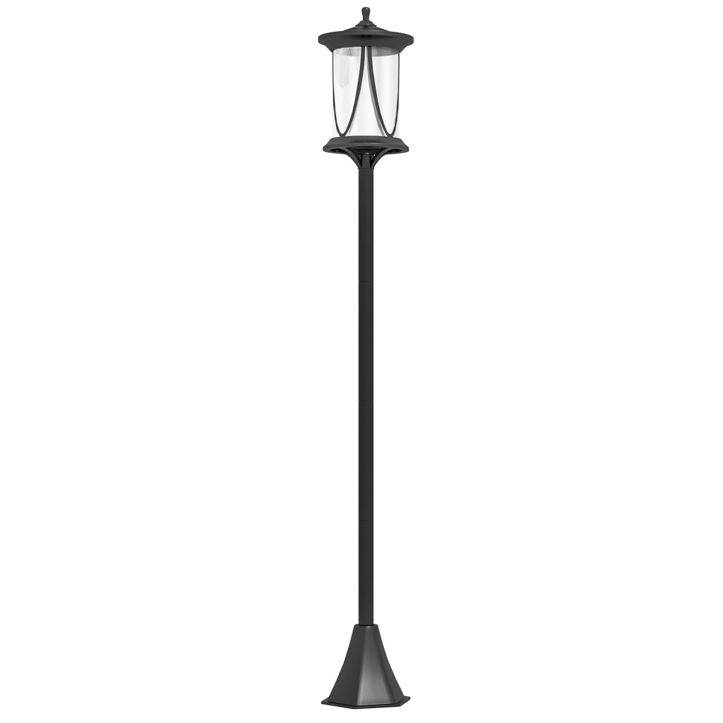 Lampada da Esterno LED Automatica ¨C Minimal ¨C Nero 17x17x127 cm