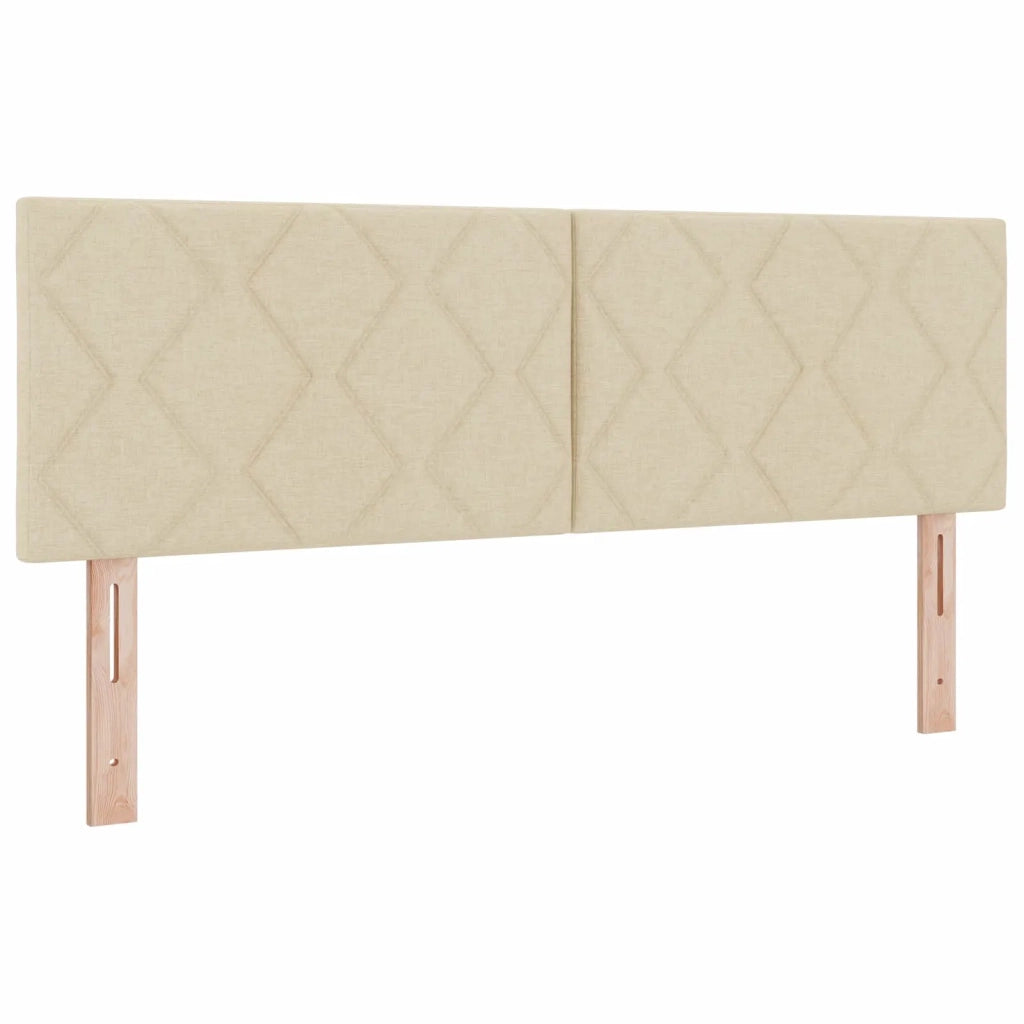 Letto box spring con materasso Crema 160 x 200 cm Tessuto 3452724