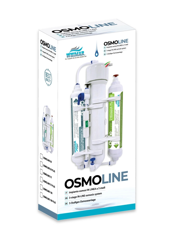 Whimar OsmoLine Plus 100GPD 380 L/g - Impianto in linea con membrana Pentair e lavaggio membrana