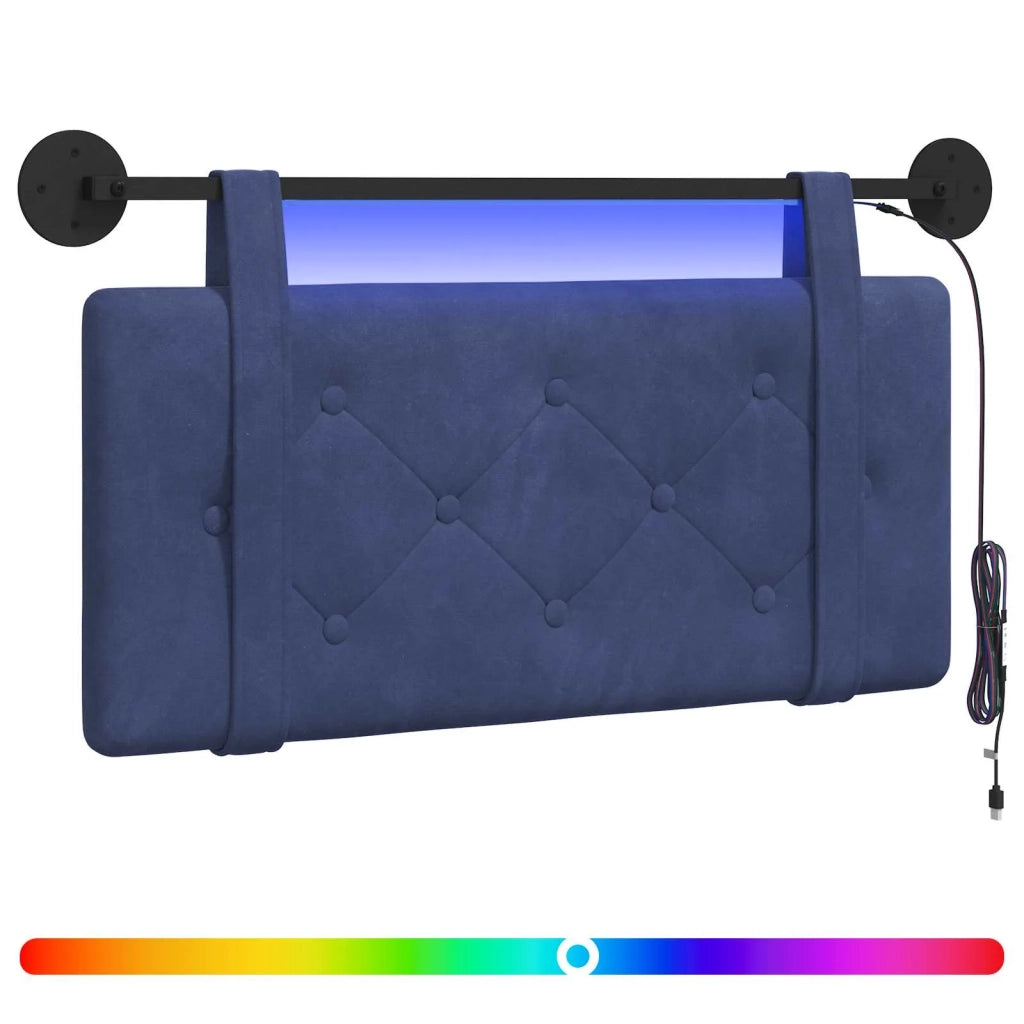 Testiera sospesa Con luce LED Blu Polizia Velluto 3424096