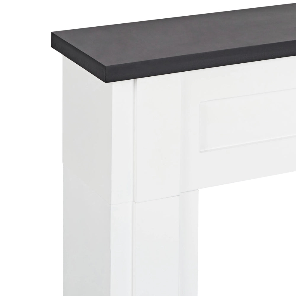 Camino finto circondato in MDF bianco Decorazione per Soggiorno stile tradizionale