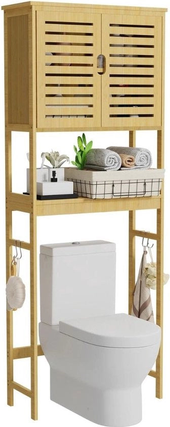 Mobili per bagno in bambù - 63x26x174 cm