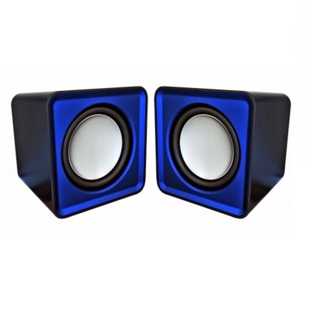 Trade Shop - Omega Speakers Casse Stereo Usb 2.0 Og-01 Surveyor 6w Blue Usb -
