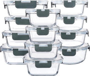 Set di Versatili - BPA Inerte - 24 Pezzi - Con Coperchio Trasparente