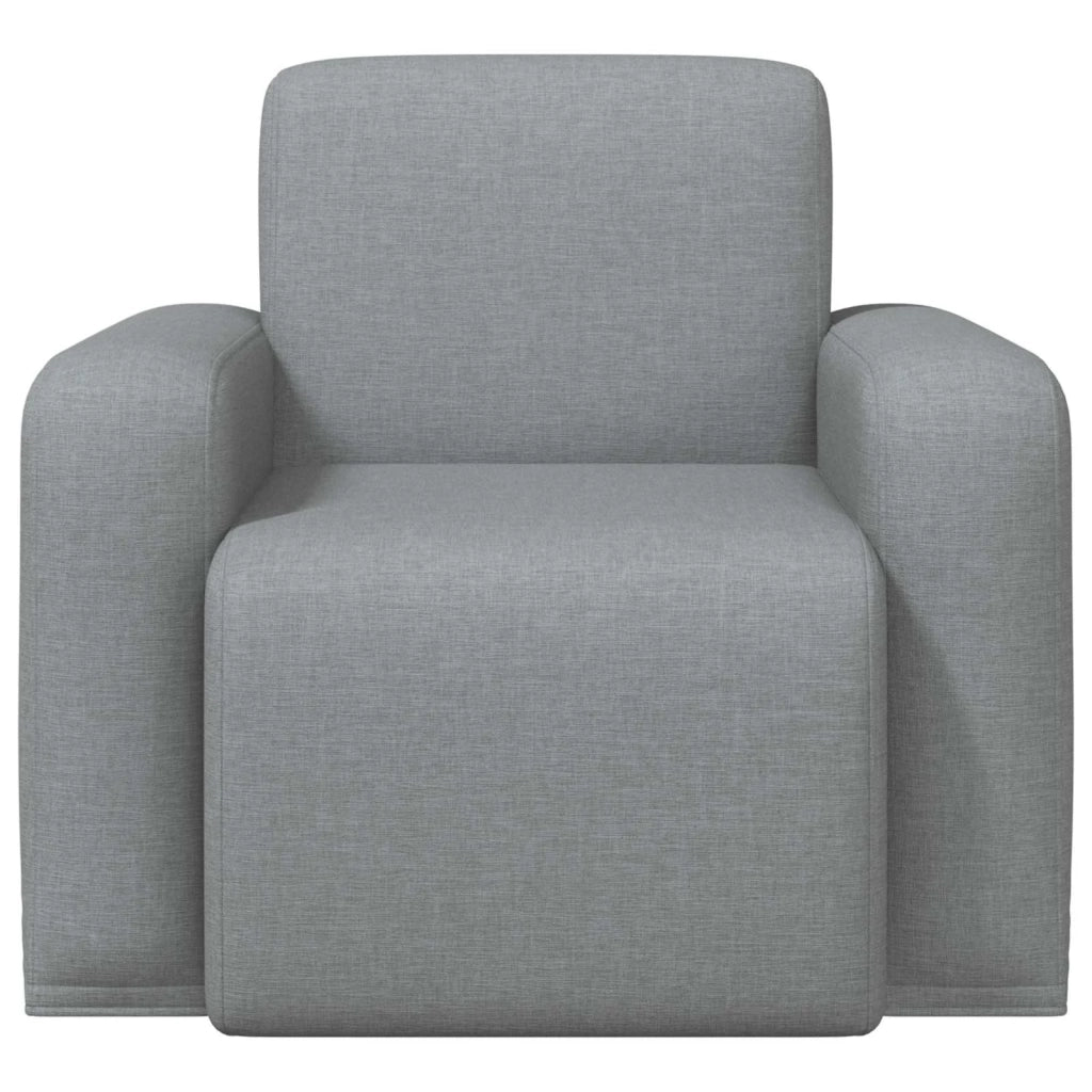 Poltrona Grigio Chiaro Tessuto 42042416