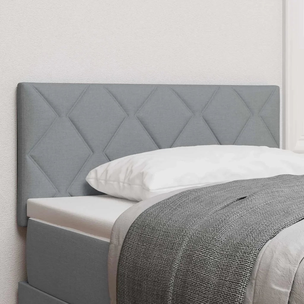 Testiera | Testata LED Grigio chiaro 90 cm Tessuto