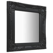 Specchio da Parete | Specchio decorativo Stile Barocco 40x40 cm Nero