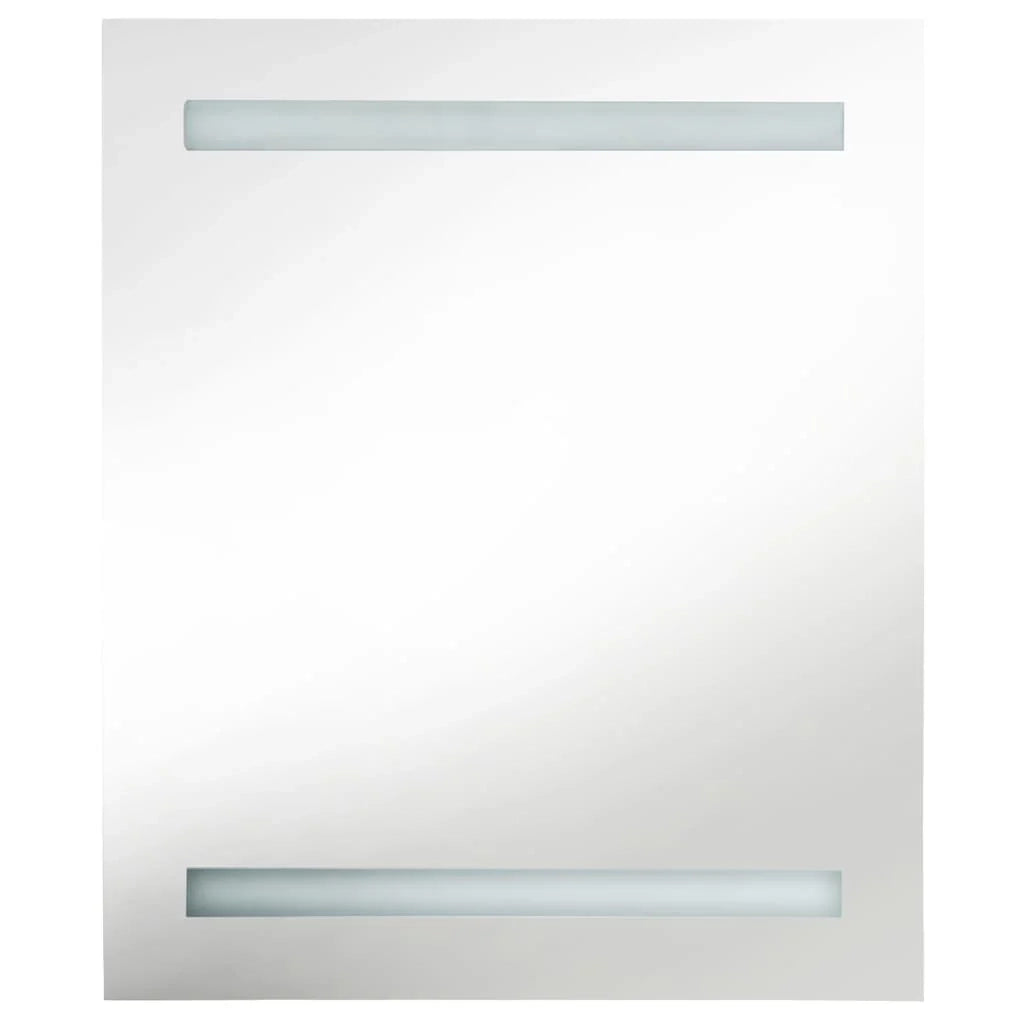Mobile bagno con specchio LED 50 x 14 x 60 cm grigio lucido 02_0006602