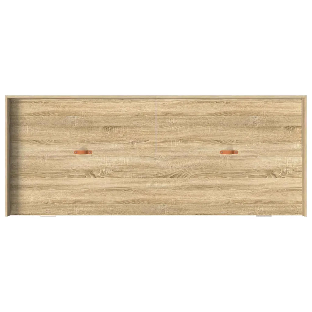 Letto singolo | Letto per adulti | Struttura del letto Rovere Sonoma 90 x 200 cm Legno multistrato