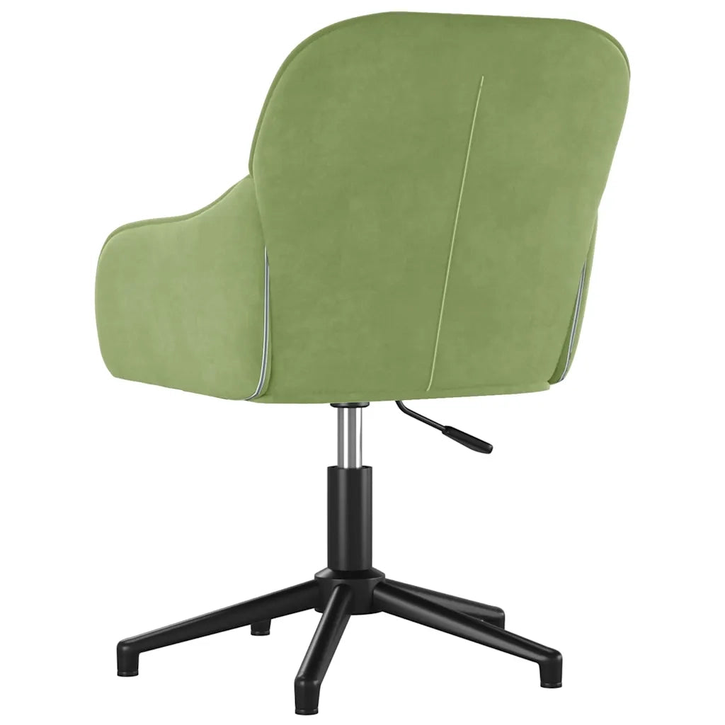 Sedie da Pranzo Girevoli 2 pz | Sedie da cucina Verde Chiaro in Velluto