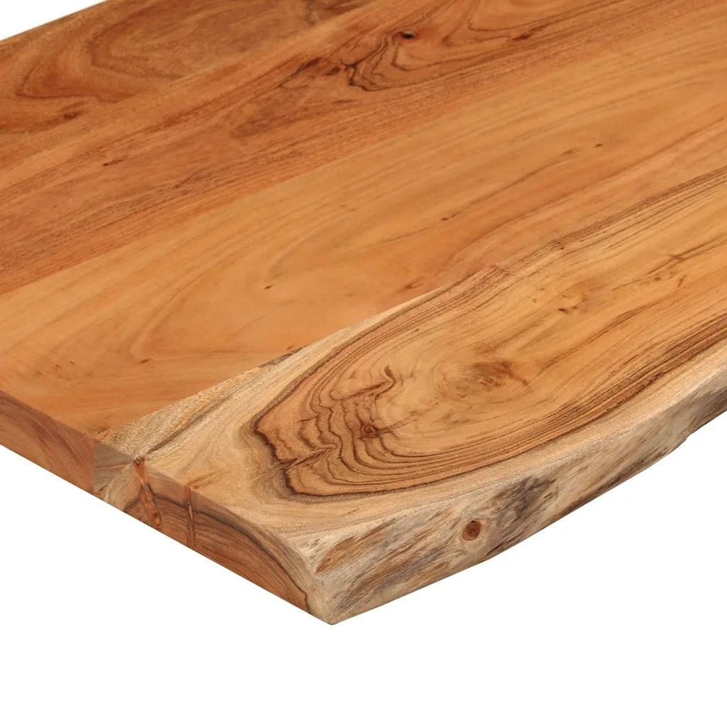 Dessus de table 80x40x3,8 cm rectangulaire bois massif acacia